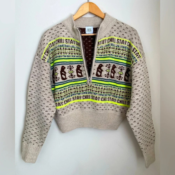 NWOT Urban Outfitters UO BDG Jesse Half-Zip Sweater Small - Picture 4 of 13